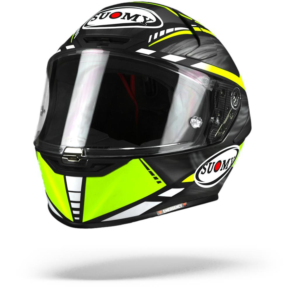 Suomy SR-GP On Board Black Yellow Full Face Helmet 2XL