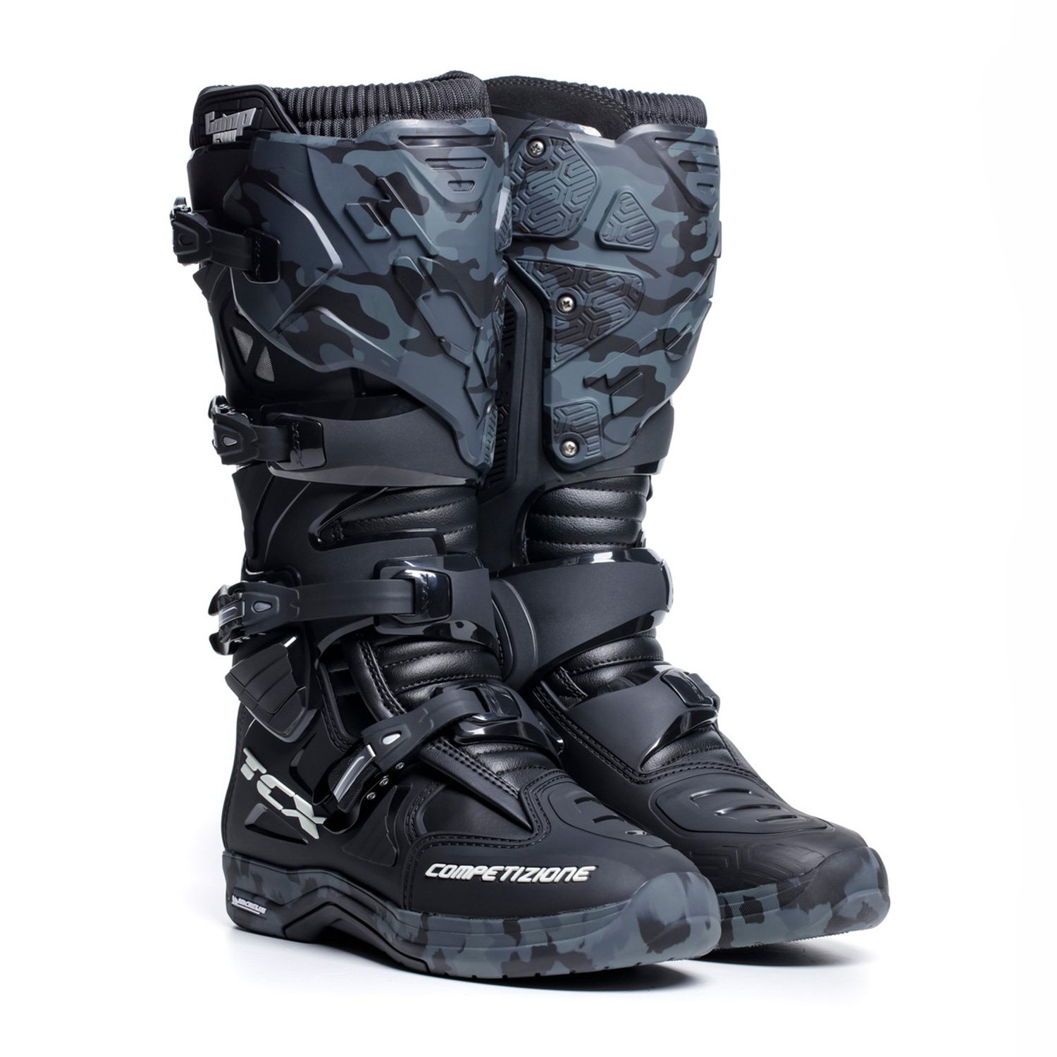 TCX Comp Evo 2 Michelin Schwarz Camo Stiefel Größe 38