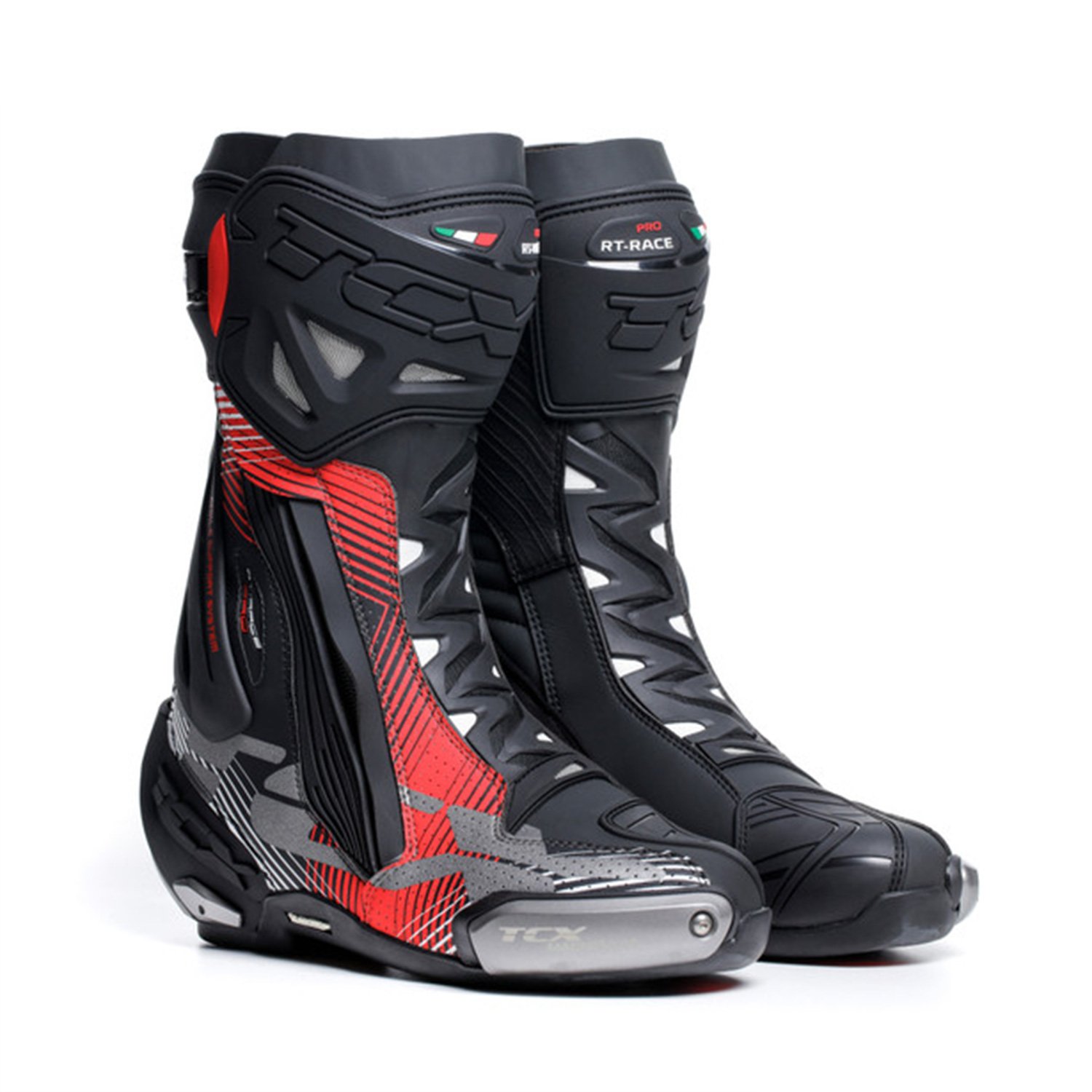 TCX RT-Race Pro Air Schwarz Rot Weiß Stiefel Größe 41