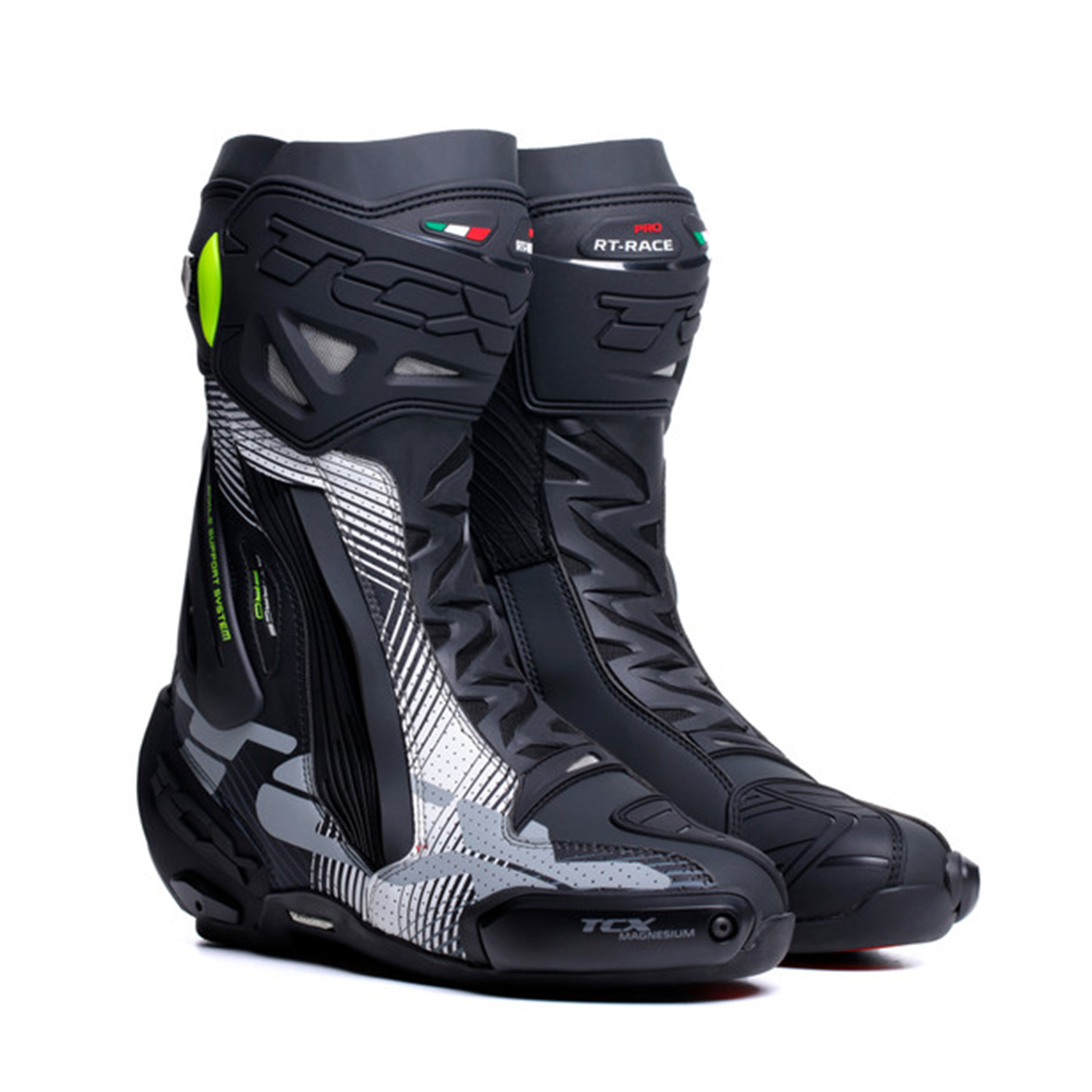 TCX RT-Race Pro Air Schwarz Weiß Grau Stiefel Größe 42