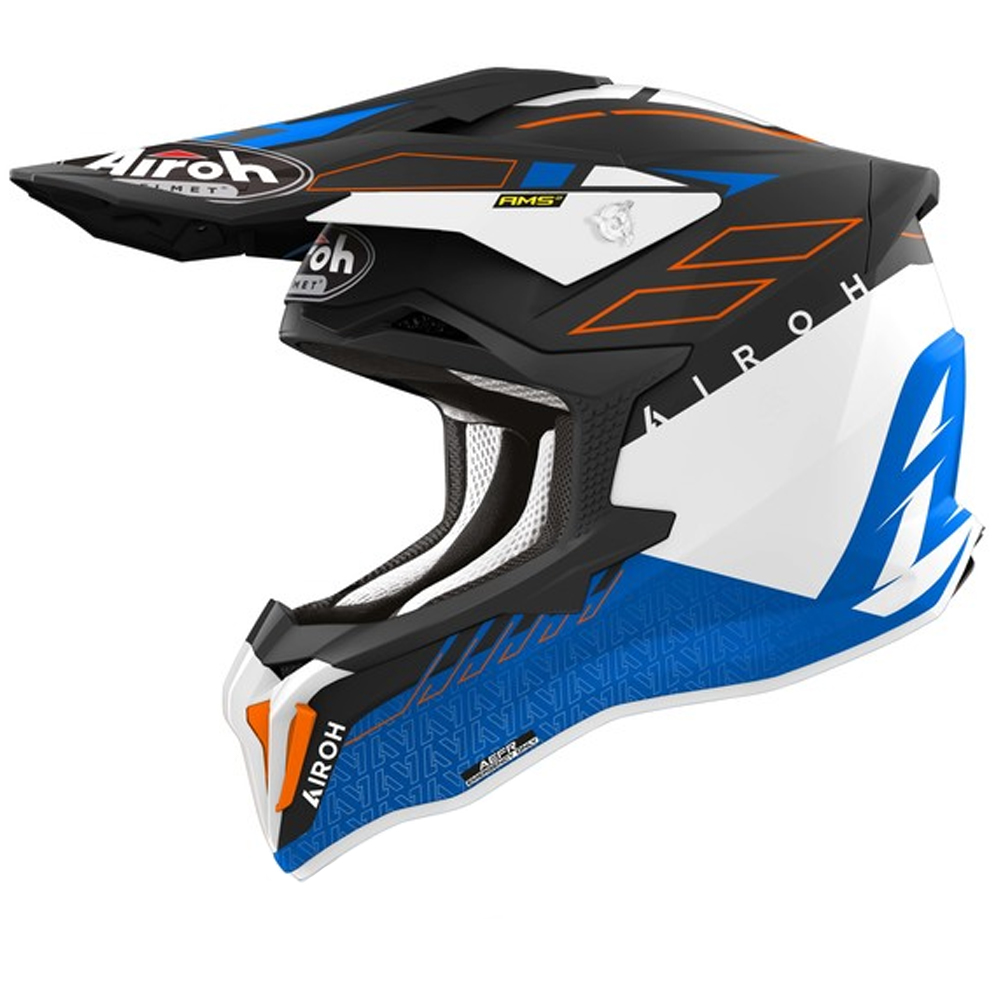 Airoh Strycker Skin Blauw Mat Crosshelm XL