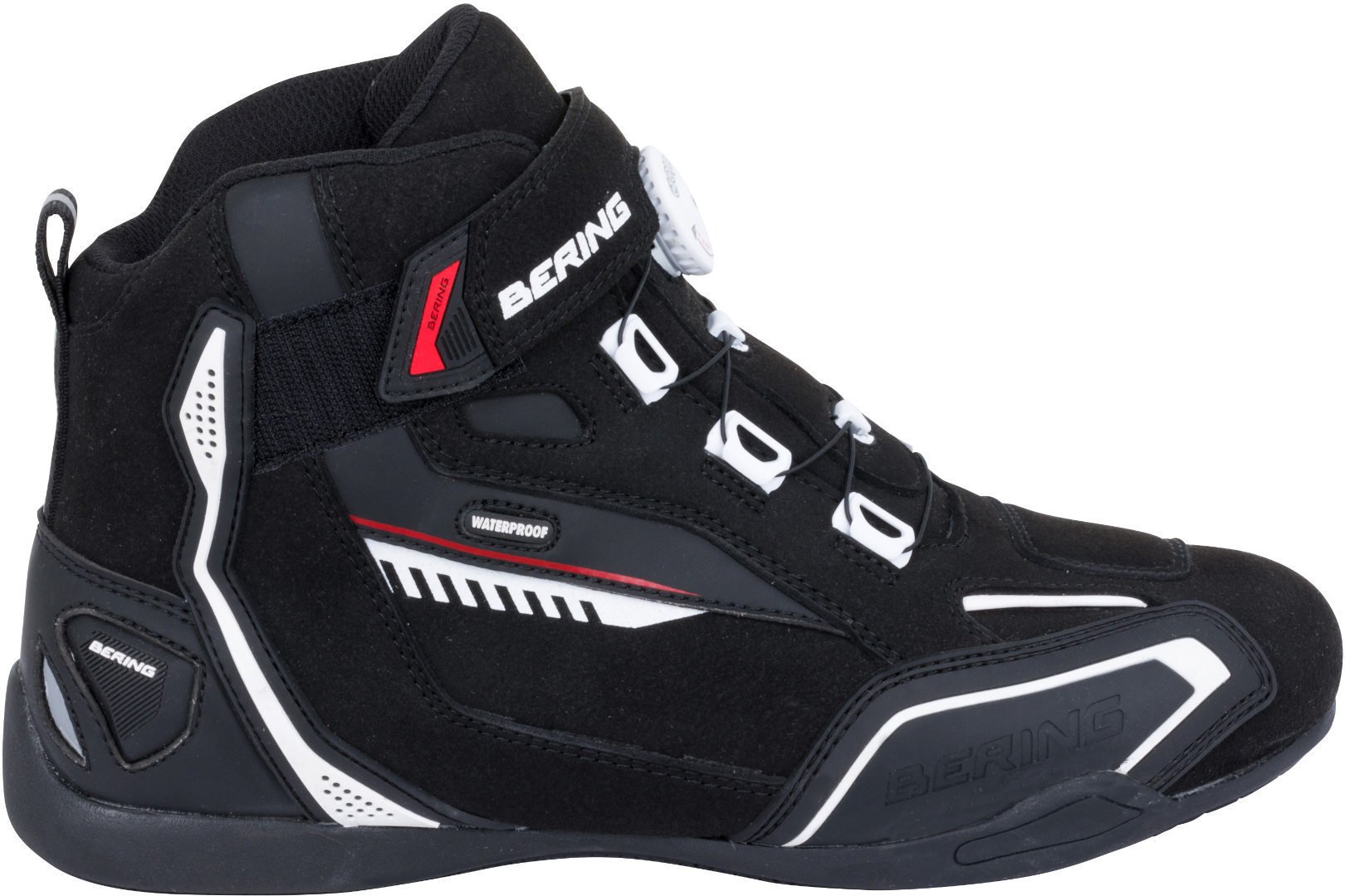 Bering Walter Chaussures Moto Noir Blanc Rouge 40