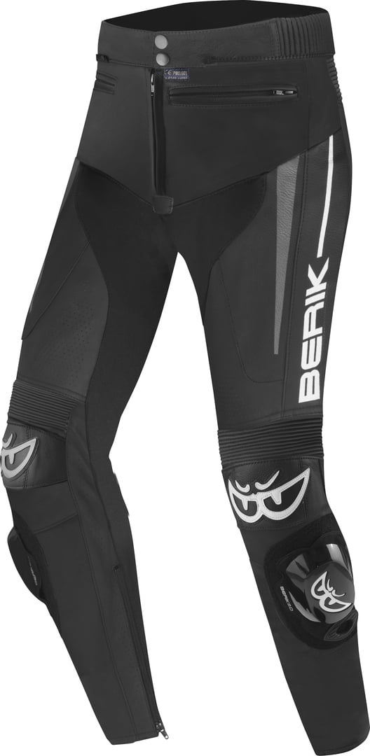 Berik Kendo Schwarz Damen Motorrad Lederhose Größe 40