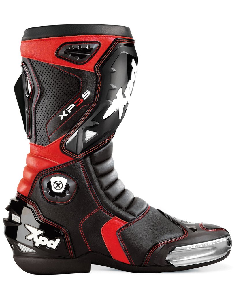 XPD XP3-S Bottes De Moto Noir Rouge 40