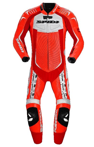 SPIDI TRACK WIND REPLICA RED WHITE ONE PIECE RACING SUIT male