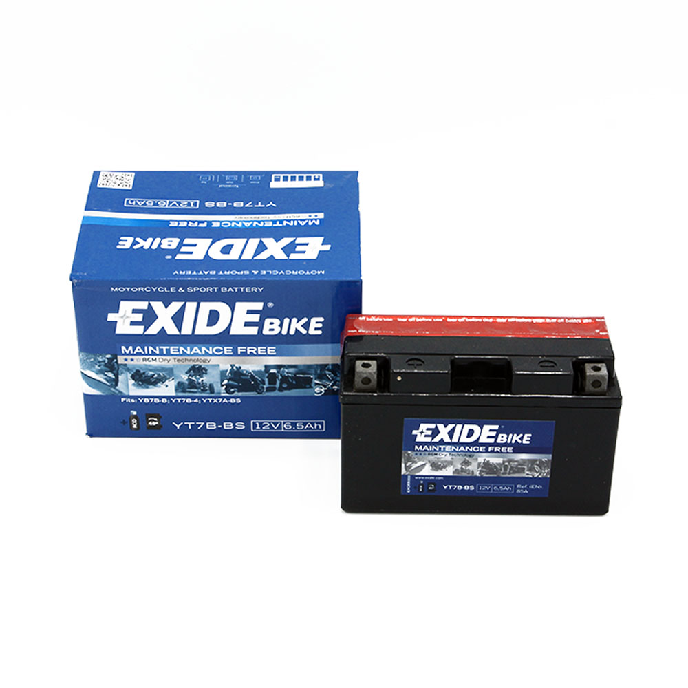 Exide ET7B-BS Maintenance free Motorcycle Battery Size