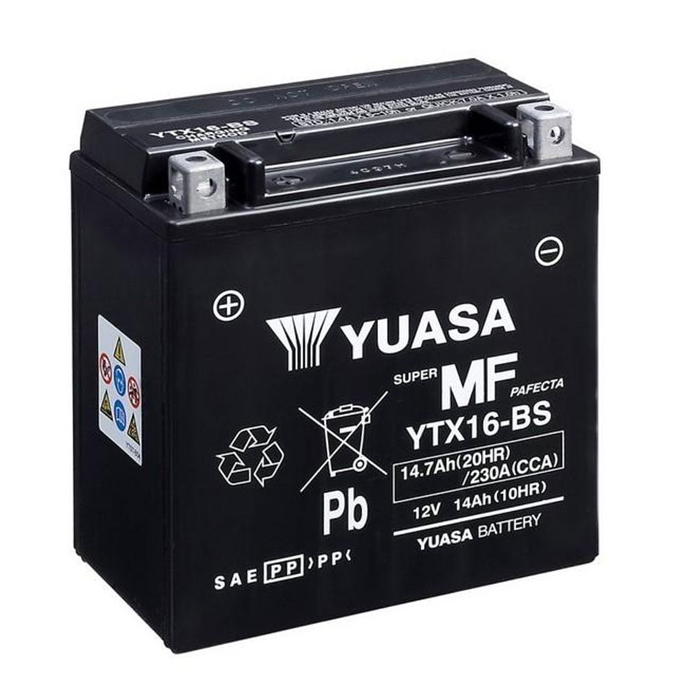 Yuasa YTX16 (WC) Batería De Moto Libre Mantenimiento