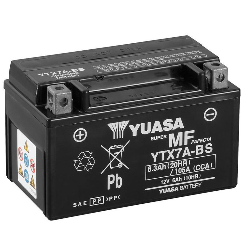 Yuasa YTX7A (WC) Batterie De Moto Sans Entretien