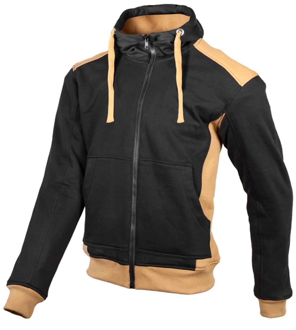 Gms Grizzly Schwarz Braun Motorrad Hoodie Größe M