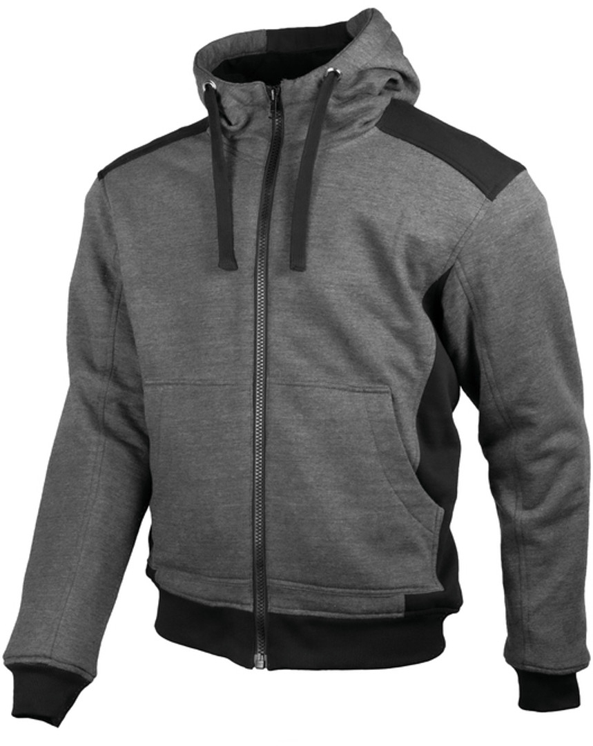 Gms Grizzly Anthrazit Schwarz Motorrad Hoodie Größe 2XL